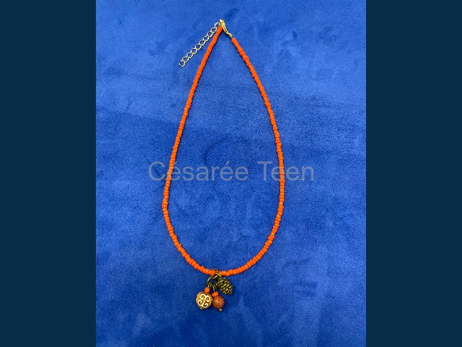 COLLIER OUD 3 ORANGE
