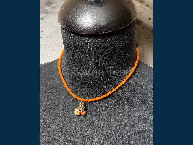 COLLIER OUD 3 ORANGE