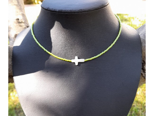 COLLIER FEW VERT CITRON