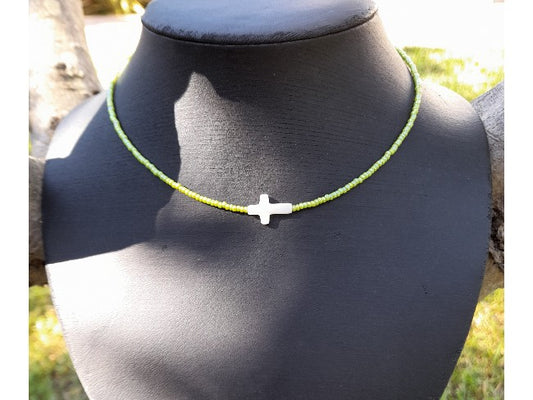 COLLIER FEW VERT CITRON