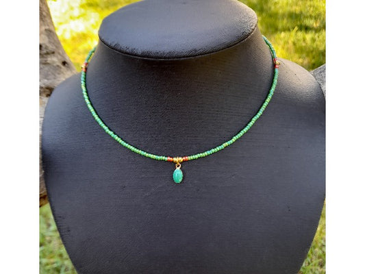 COLLIER ROCCIO VERT