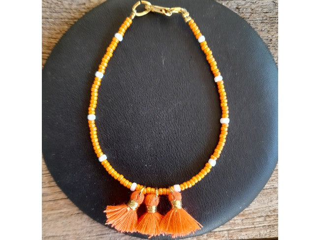 BRACELET TASSEL ORANGE
