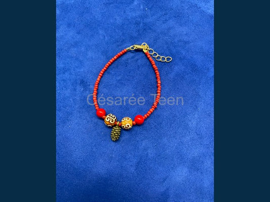 BRACELET OUD 2 ROUGE