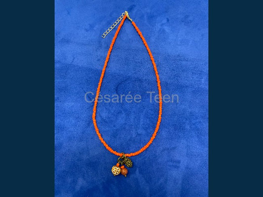 COLLIER OUD 3 ORANGE
